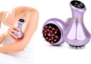 lot 1473 image: 4-in-1 Lymphatic Drainage Massager - Anti Cellulite Massage Tool with HeatingVibrationRed LightMicrocurrent,Body Sculpting Machine for LegsBellyBackHipsReduce Stretch Marks & Cellulite