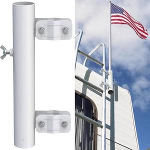 lot 1496 image: RV Ladder Mounted Flagpole Holder, Heavy Duty RV Flag Holder, RV Ladder Flag Pole Mount, Compatible with 1 RV Ladders