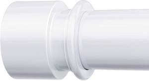lot 1497 image: Curtain Rods for Windows 32 to 96 Inches - 1 Inch Diameter Curtain Rods, Adjustable Heavy Duty Curtain Rod with End Cap Style, Easy Installation and Modern Design, White