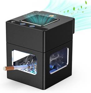 lot 1523 image: Intelligent HEPA Smokeless Ashtray Indoor with Lighter,USB Rechargeable Smoke Removing Ashtray for Home,Bedroom,Office,Car,Outdoor