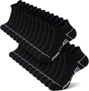 lot 1660 image: shnn 12 Pairs Mens Ankle Socks Athletic Casual Low Cut Short Socks for Men With Tab Shoes Size 6-11