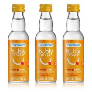 lot 1707 image: Sodastream bubly Drops, Mango, 1.36 Fl Oz (Pack of 3)