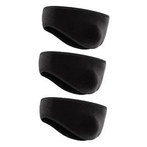 lot 1750 image: Ear Warmers for Men and Women & Ear Warmers for Cold Weather Headband (Black  Black  Black, One Size)