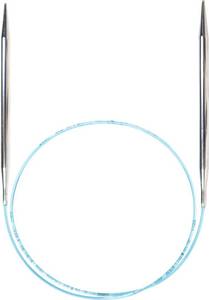lot 1754 image: skacel by addi Rocket Circular Knitting Needles, Fixed 47 Inch (120 cm) Plated Brass Tips with Flexible Nylon Cord, 3.25 mm (US Size 3)