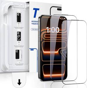 lot 1760 image: for iPhone 17 Pro Max Screen Protector Easy Perfect Fit Bubble free & Auto Dust Removal, 9H Military Grade Shatterproof HD Tempered Glass Screen Protector 17 Pro Max Full Coverage for 6.9 inch Protection, 2-Pack