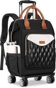 lot 1779 image: Ytonet Rolling Backpack for Women, 15.6 In Rolling Laptop Backpack with 4 Spinner Wheels, 2 In 1 Roller Travel Backpacks with Detachable Trolley, Carry On Rolling Laptop Bag for College Business Work