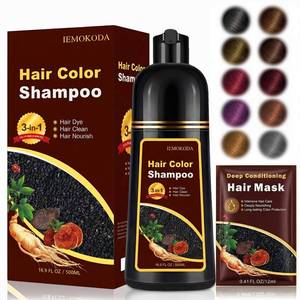 lot 1798 image: Light Brown Hair Dye Shampoo for Gray Hair - 3-in-1 Coloring & Conditioning Treatment, Natural Shampoo Dye Hair Color for Women & Men, Gentle Covers Gray Hair in Minutes, Champu Para Canas, 500ml