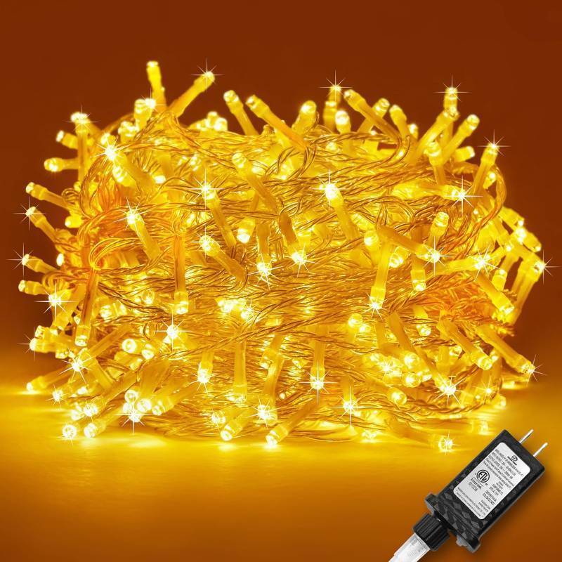 lot 6927 image: Selarlyt 100 LED Christmas Lights Indoor Outdoor,Warm White Christmas Tree Lights Clear Wire, 39 Ft Twinkle Fairy String Lights Plug in for Christmas Tree Bedroom Decorations