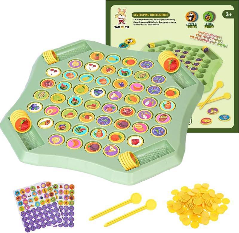 lot 12203 image: Flip Chess Memory Game, 54PCS Fruit Matching Puzzle Toy for Kids & Preschool, Educational Montessori Board Game for Memory & Logic, Family Fun, Birthday