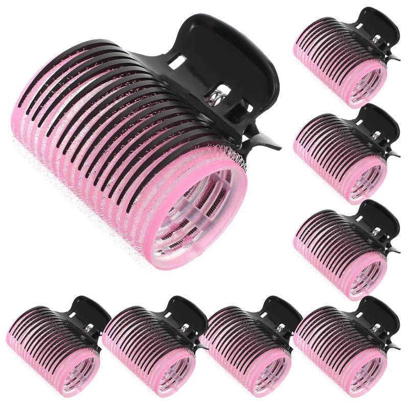 lot 12287 image: 8 Sets Hot Roller Clips Versatile Hair Roller Clamps Curler Claw Replacement Clip Hair Section Styling Tool Set for Women Girls Effortless Curls Waves