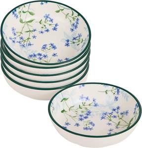 lot 1082 image: Dipping Bowls, Soy Sauce Dishes, 4 OZ Small Serving Bowls & Appetizer Plates Set of 6, Ceramic Ramekins for Sushi, Condiment, Ketchup, BBQ Party, 4 Inch