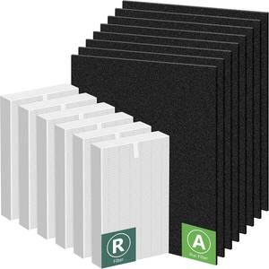 lot 1098 image: HPA300 Filter Replacement for Honeywell Air Purifiers HPA300 Series, HPA300, HPA304, HPA8350, HPA300VP, HPA3300b, HPA5300, Replace HRF-R3, 6 Middle Main Filter R and 8 Pre Filters A HRF-AP1