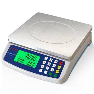 lot 1125 image: Large Digital Kitchen Scale 40kg88lb Stainless Steel Price Computing Scale Counting Scale Deli Scale with LCD Display for Baking Bread Cooking Meat Prep Parts and Coins Adapter Included