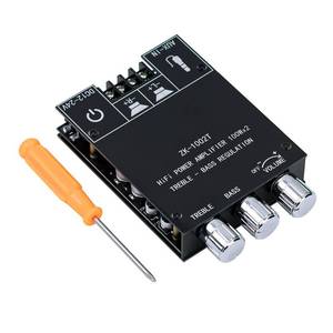 lot 1157 image: Hosyond ZK-1002T 2x100W Bluetooth 5.0 Amplifier Board, TPA3116D2 2 Channel Stereo Audio Amp Module with Bass and Treble Control, DC 12V-24V Power Amplifier for DIY Home Passive Speakers