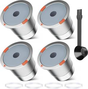 lot 1158 image: Reusable k Cups for keurig 2.0 1.0,Universal stainless steel Refillable k Cups Filter Use for Keurig all most of coffee Makers brewers(4pack)