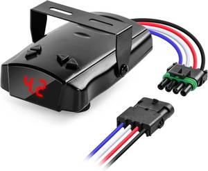 lot 1167 image: briidea Proportional Trailer Brake Controller, Digital Electric Brake Control for 1-4 Axle Trailers, Smooth Stop Technology with Boost Mode, Compatible with FordGMChevyDodgeRAMToyota