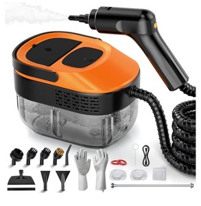 lot 1175 image: Steam Cleaner for Home & Car, 15s Fast Heat Handheld Steamer for Cleaning, 1.6L Large Tank, 3-Level Steam Control for Floors, Couches, Tiles, Grout, Dirt, and Grease