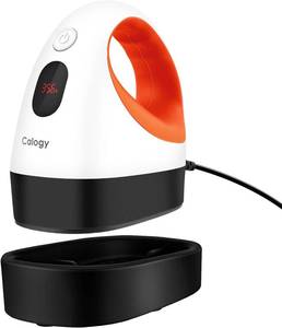 lot 1301 image: Calogy Mini Heat Press, Heat Transfer Machine, Constant Temp Control, Insulated Safety Base, Fits for Crafts, T-Shirt, Hat, Cap, Pillows (White Orange)