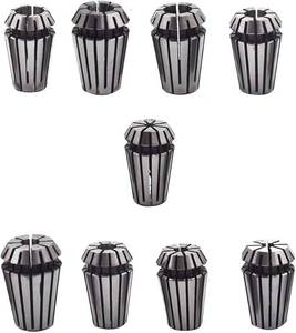 lot 1309 image: 9Pcs ER16 Spring Collet Set 18 532 316 732 14 932 516 1132 38 