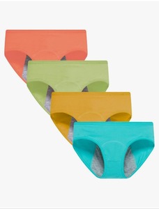 lot 1313 image: 8 Pack Demifill Teens Protective Underwear Leak Proof Panties Women Briefs Size 13-14 Years