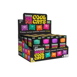 lot 1315 image: Schylling NeeDoh Teenie Cool Cats Squeeze Toy Assorted