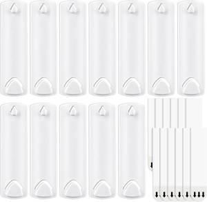lot 1333 image: Sawtooth Picture Hangers, 12 Frames Hangers and Strips, Damage-Free Picture Hooks, No Tools Wall Hooks for Decorations
