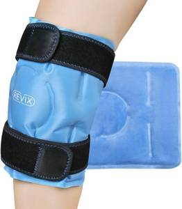 lot 1261 image: REVIX Ice Pack for Knee Pain Relief, Reusable Gel Ice Wrap for Leg Injuries, Swelling, Knee Replacement Surgery, Cold Compress Therapy for Arthritis, Meniscus Tear and ACL Blue