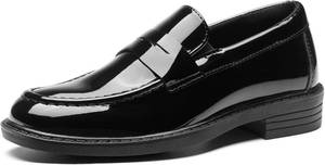 lot 1274 image: GINNI Boys Dress Shoes Slip-On Loafers Comfortable Lightweight Wedding Church Shoes for ToddlerLittle KidBig Kid Size 5