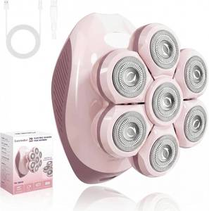 lot 17057 image: Electric Razors for Women Legs 7D Fast & Painless Full-Body Shaver for Silk Skin   Waterproof Lady Face Pubic Hair Remover wLight&Travel Cover   WetDry Use, Gifts for Women Girl, Pink