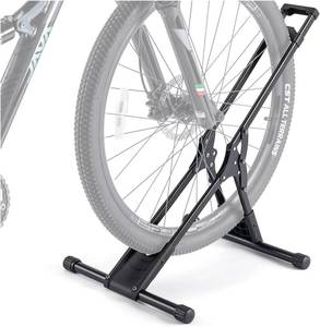 lot 17059 image: CHEPARK Bike Floor Stand Rack- Indoor Bike Stand for GarageHome - Bike Storage Bicycle Parking Rack Fit 20 -29  Mountain Road Bikes (1 Bike Rack)