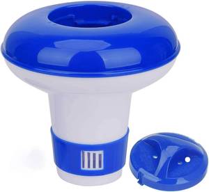 lot 17074 image: Floating Mini Spa Chemical Dispenser, ChlorineBromine Tablet Floater for 1 Inch Tablets, Idea for Spa, Hot Tub &,Fountain, Inflatable & Above-Ground Pools