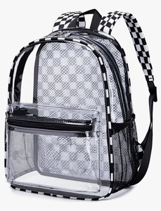 lot 17700 image: BTOOP Clear Mini Backpack Lightweight See Through Bookbag Small Transparent Bag for School Work Sports Stadium Security