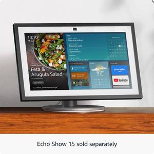 lot 1044 image: Amazon Premium Adjustable Stand  Designed for Amazon Echo Show 15 (sold separately)