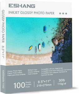 lot 1053 image: Glossy Thin Printer Paper 8.5x11 Inches 100 Sheets for DIY Chip Bag and Custom Party Favors 30LB