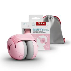 lot 1062 image: Alpine Muffy Baby Ear Protection for Babies and Toddlers up to 36 Months - CE & ANSI Certified - Noise Reduction Earmuffs - Comfortable Baby Headphones Against Hearing Damage & Improves Sleep - Blush