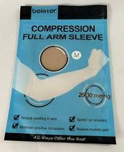 lot 17042 image: Boistor Full Arm Sleeve Compression Size Medium Beige New