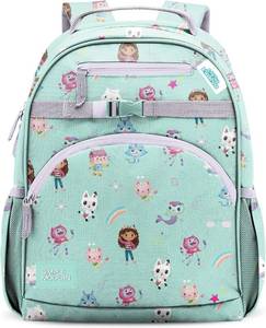 lot 1204 image: Simple Modern Medium Gabbys Dollhouse Toddler Backpack for School Girls and Boys  Kindergarten Elementary Kids Backpack  Fletcher Collection  Kids - 15 tall  Gabbys Friends