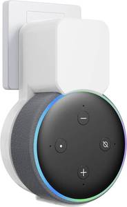 lot 1222 image: Wall Mount Holder for Dot 3rd Generation, Space Saving Accessories Smart Home Speakers, Clever Dot(3rd Gen) Accessories with Built-in Cable Management Without Messy Wires-White