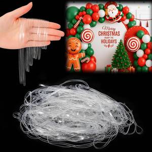 lot 1239 image: Eaasty 300 Pcs Clear Rubber Bands for Balloon Arch Elastic Tying Bands for Arch Frame Garland Wall Transparent Balloon Connectors Festival Holiday Crafts Decor(2.2, 3.3, 4.1, 4.9, 5.9, 6.7)