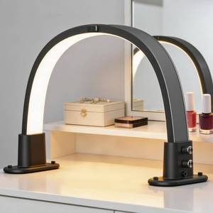 lot 1241 image: SLYFTE Professional Quality Mini Half Moon Light for Nail Desk, Personal Arch Light for Home Use, Nail Tech Lamp Perfect for At-Home Manicures (Black)