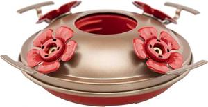 lot 10206 image: Upgraded Replacement Metal Base, Fits LaElvish Garden Hummingbird Feeders ONLY, No Leak No Rust, Safe for Hummingbird, SilverYellow Upgraded Base, Containing 1 Metal Base