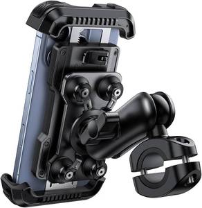 lot 10257 image: Lamicall Motorcycle Phone Mount Holder - Dual Vibration Dampener Metal Adjustment Arm Motorcycle Cell Phone Holder, Bike Handlebar Phone Mount, Gifts for iPhone 16 15 14 Pro Max, 4.7-6.7 Phones