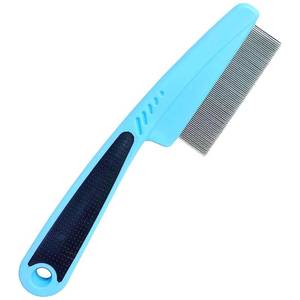 lot 10270 image: Flea Comb with Rubber Handle, Flea and Tick Combs for Dogs & Cats, Dog Comb for Grooming
