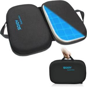 lot 17144 image: Sojoy iGelComfort 3 in 1 Foldable Gel Seat Cushion Featured with Memory Foam (A Must-Have Travel Cushion Smart, Easy Travel Cushion) (Size 18.5  x 15 x 2)