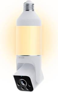 lot 17189 image: WYZE Bulb Cam - 2K HD Smart Light Bulb Security Camera with Color Night Vision, 800-Lumen Dimmable LED, 160  Wide View, Motion Detection & Siren, E26 Socket, AlexaGoogleIFTTT