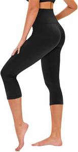 lot 17207 image: TNNZEET Capri Leggings for Women - Tummy Control High Waisted Soft Yoga Pants for Gym Workout, Size 2xl