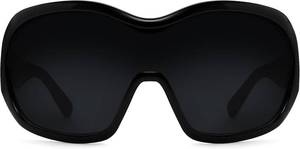 lot 17218 image: Oversized Trendy Wrap Around Sunglasses for Women Men - Cool Concert shades 2000s Retro Round Big Shield Glasses