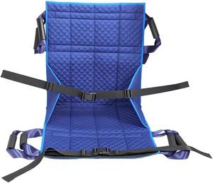 lot 17238 image: Heavy - Duty Wheelchair Transfer Pad - 260 LBS Capacity, 8 Sponge Handles, Oxford Fabric - Patient Lift Transfer Mat for Wheelchair to BedCar - Elderly & Disabled Assistance, With Instructions Manual