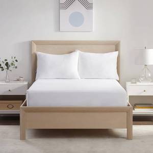 lot 17400 image: Serta Power Chill King Size Waterproof Mattress Cover, Soft and Breathable Cooling Mattress Protector, 15 Elastic Deep Pocket for Secure Fit, White