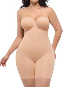 lot 17451 image: SHAPELLX Wedding Dresses Shapewear for Women Strapless Bodysuits Tummy Control Body Shaper Butt Lifting Shapewear Size XXL